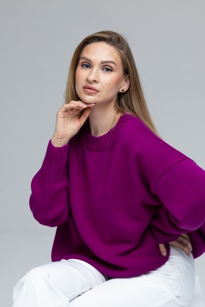 OVERSIZED MERINO WOOL SWEATER “NIKOLE”