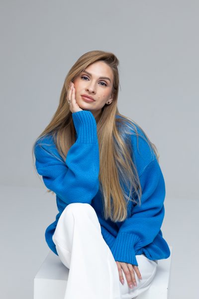 OVERSIZED MERINO WOOL SWEATER “NIKOLE”