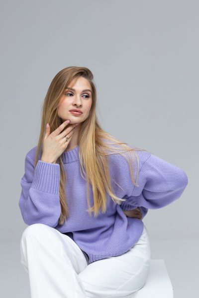 OVERSIZED MERINO WOOL SWEATER “NIKOLE”