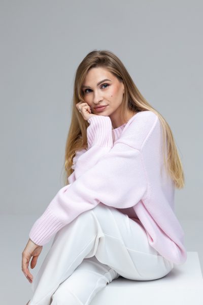 OVERSIZED MERINO WOOL SWEATER “NIKOLE”